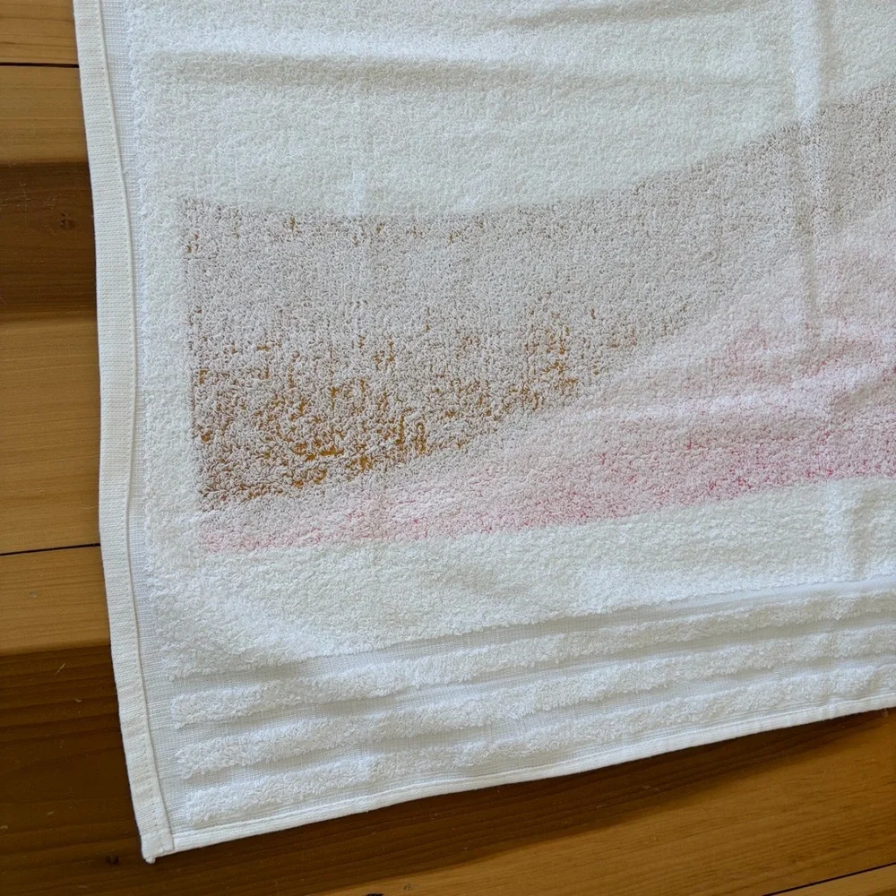 La Josefina Vintage Acapulco Beach Towel NOS Red Orange White 30.5